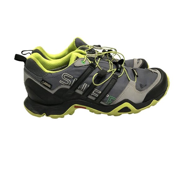 ADIDAS Terrex Swift R2 GTX Gore-Tex Trail Running Shoes Mens 9.5 Gray - Picture 1 of 11